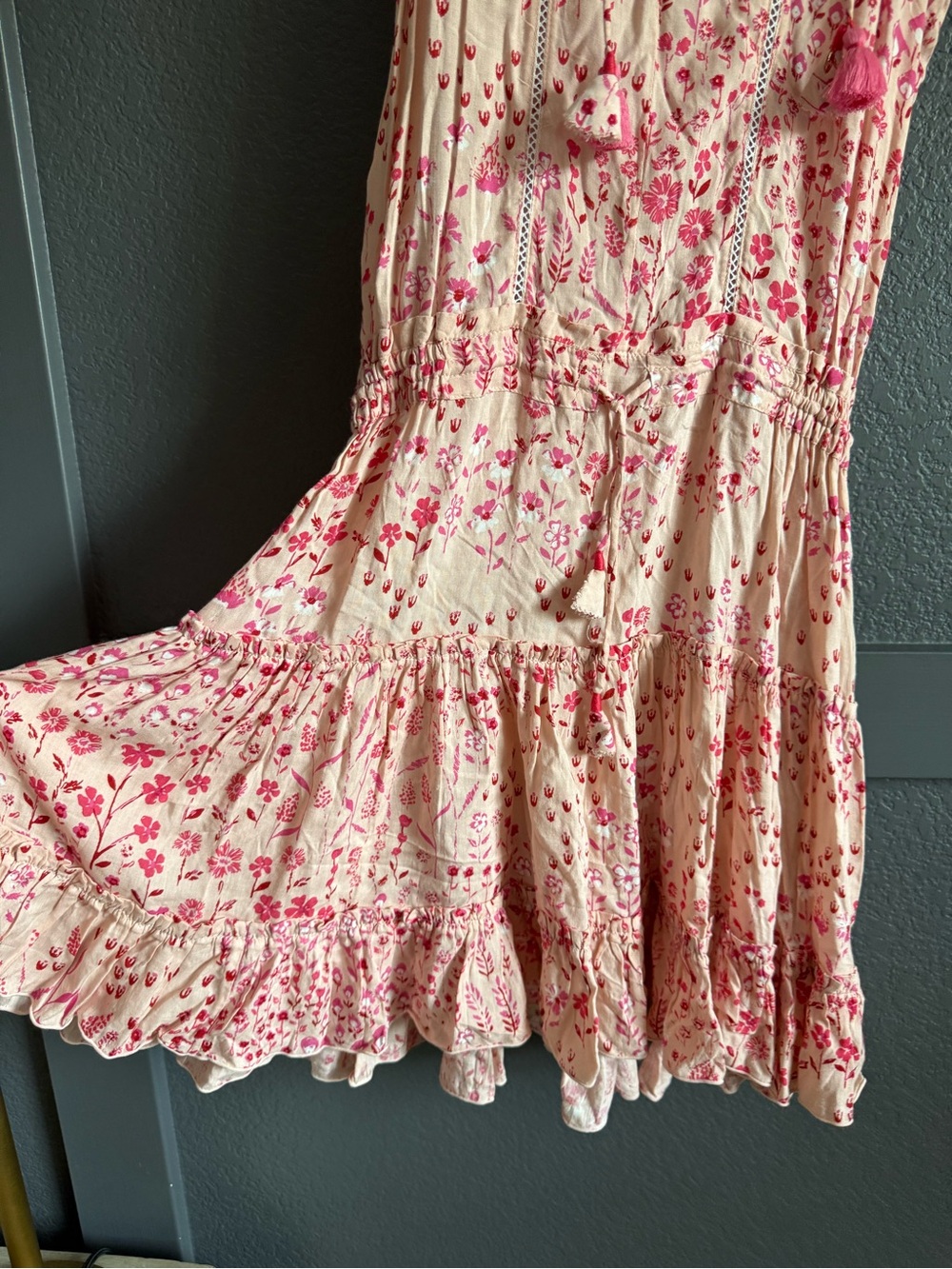 POUPETTE ST BARTH • Mini Clara dress pink floral - Size small sleeveless - Picture 6 of 9